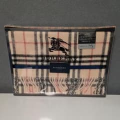BURBERRY ロゴ刺繍 ウールひざ掛け ブランケット バーバリー - メルカリ