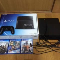 ps4本体 ps4ソフト×3セットのサムネイル