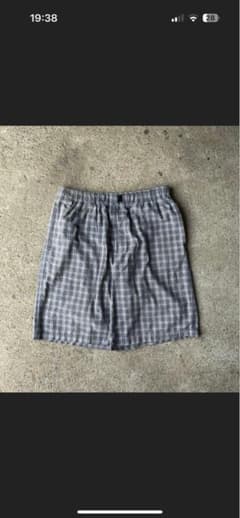 90s RAG FACTORY チェックショーツ　バギーショーツ　綿1のサムネイル