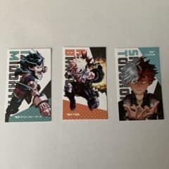 僕のヒーローアカデミア 名刺カード 緑谷出久・爆豪勝己・轟焦凍