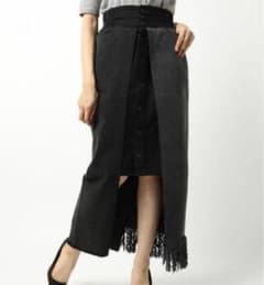 77circa ナナナナサーカ リメイクフリンジデニムスカート - メルカリ