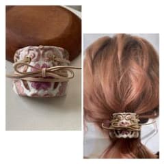 No.131 インド刺繍 ポニーフック ヘアアクセサリーのサムネイル