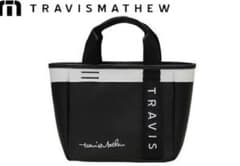 TRAVIS MATHEW ブラック トートバッグ TRAVIS MATHEW ラウンドバッグ ブラック/ホワイト - メルカリ