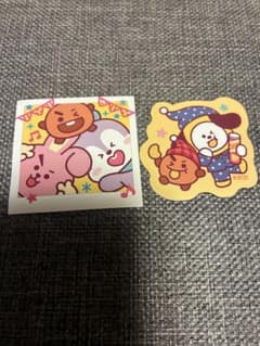 BT21 다이컷 스티커 2장 정리 판매