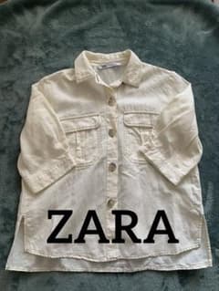 ZARA 綿麻 シャツ  美品のサムネイル