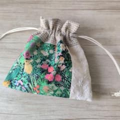 巾着 ハンドメイド ユキエモン 生地 - メルカリ