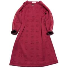 ダブルチー様リクエスト美品 レオナールスポーツ ワンピース エンボス ロゴ 総柄 ダブルチー様リクエスト美品 レオナールスポーツ ワンピース エンボス