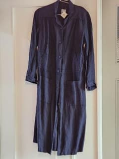 IDEE POOL いろいろの服 ワークコート シャツワンピース　ネイビーのサムネイル