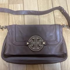 Tory Burch ブラウンレザーショルダーバッグのサムネイル