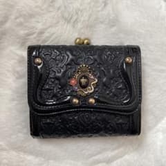 ANNA SUI セルパン 二つ折り口金財布 ブラックのサムネイル