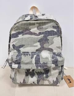 Stussy needle punch カモフラ バックパック - メルカリ