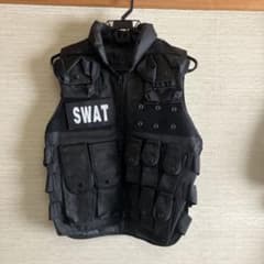 yさん専用！美品！SWAT コスプレ ベスト ブラックのサムネイル
