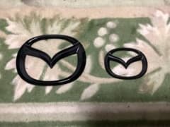 マツダ ND ロードスター グロスブラック エンブレム 2点セット 艶あり 