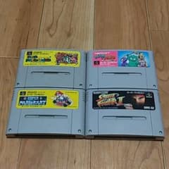 スーパーファミコンのカセット4個セットのサムネイル