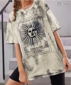 【美品 本日のみ】SHEIN 太陽 ビックTシャツのサムネイル
