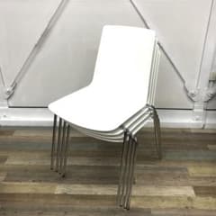 【4脚セット】Wiesner Hager　linkage　スタッキングチェア　黒 4脚セット】Wiesner Hager linkage スタッキングチェア 黒