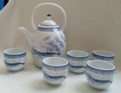 【ノリタケ】とっくり・おちょこ5個 酒器セット 乃りたけのサムネイル