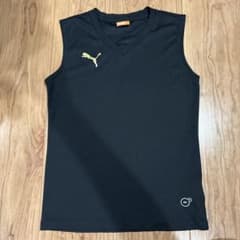 PUMA キッズ ノースリーブ タンクトップ 黒 130cmのサムネイル