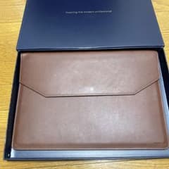 Kronemar 16 インチ 本革 ノートパソコンケース ブラウンのサムネイル