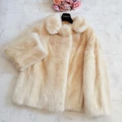 パロミノ パールミンク クロップド ファーコート リアルファー 毛皮