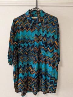 古着 オーバーサイズ ガラシャツ/柄シャツ/半袖シャツのサムネイル