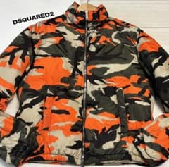 美品DSQUARED2 ディースクエアード 迷彩 ダウンジャケット 48 - メルカリ