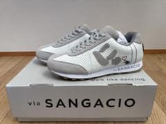 SANGACIO にゅ スニーカー ホワイト グレーのサムネイル