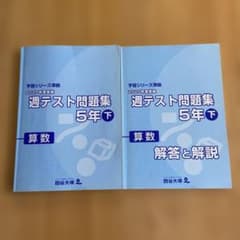 四谷大塚 予習シリーズ準拠 週テスト問題集 5年下 算数 - メルカリ