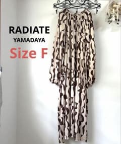 [美品] RADIATE バイカラーパターンワンピース ヤマダヤ 総柄のサムネイル