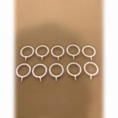 カーテンリング ホワイト 10個セットのサムネイル
