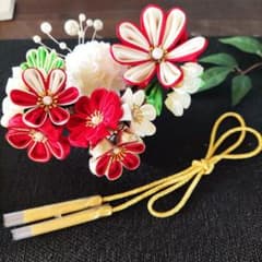 つまみ細工☆髪飾り#400のサムネイル