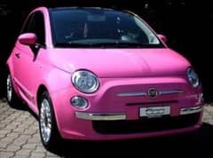 FIAT 500 ピンク！用　純正フロアマット ピンクロゴ+ステッチのサムネイル