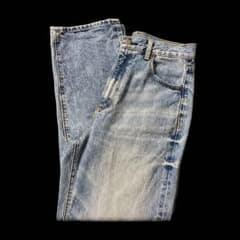 【GU ハイウエストストレートジーンズ　ブルー　L size】のサムネイル