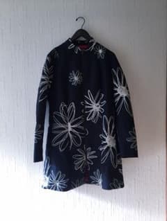 Desigual Flowerノーカラーコートのサムネイル