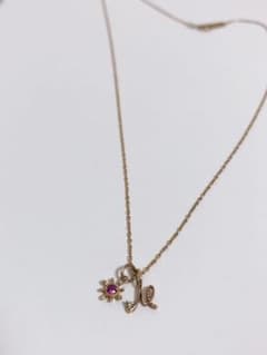 【ご購入前にさん専用】agate ネックレス　イニシャル（M）のサムネイル