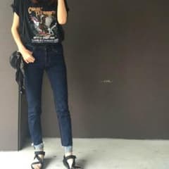 moussy ハイウエスト ストレート デニムのサムネイル