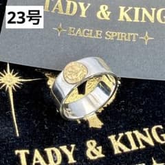 新品磨き済】TADY＆KING 平打ちリングK18イーグル 23号 - メルカリ