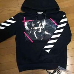 off White パーカー 黒 offWhiteのサムネイル
