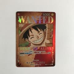 ワンピースカードゲーム　強大な敵　ルフィ SR  手配書のサムネイル