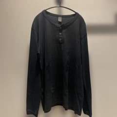 ヘンリーネック　Tシャツ　ブラックのサムネイル