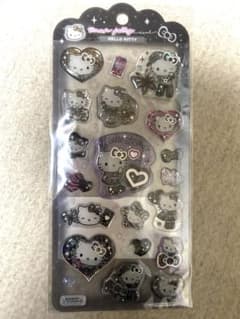 ドロップジュエリーシール　キティーちゃん（黒）