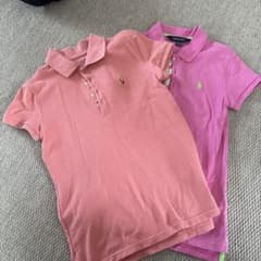 2枚セット　Ralph Lauren ピンク ポロシャツ size140のサムネイル