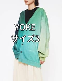 【サイズ3】YOKE／グリーングラデーションプリントカーディガン サイズ3】YOKE／グリーングラデーションプリントカーディガン - メルカリ