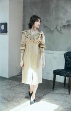 herlipto cotton twill ruffled dressのサムネイル