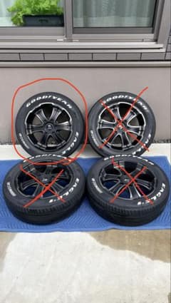 きい様専用】①タイヤホイール バルベロ クリムソン 6穴 PCD139.7mm