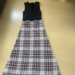 ノースリーブ チェック柄 ロングワンピースのサムネイル