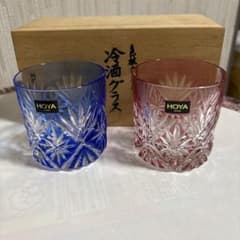 HOYA 色被クリスタル 冷酒グラス ペアセットのサムネイル