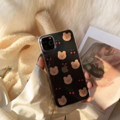 iPhone ケース　かわいい　韓国　人気　クマ さくらんぼ ケースのサムネイル