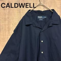 美品　CALDWELL ネイビー　ラルフローレン　XXL オープンカラーシャツ
