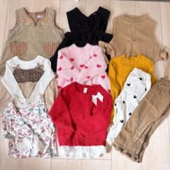 女の子 ベビー服 まとめ売り 90サイズ 秋冬のサムネイル